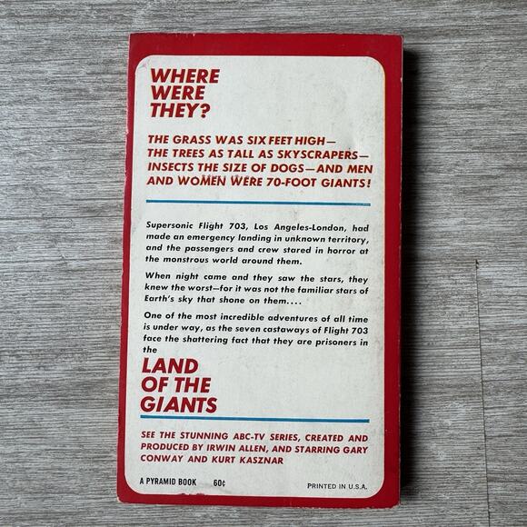 Land of the Giants By Murray Leinster PB 1st Pyramid (1968) Sci Fi Novel - Picture 3 of 4